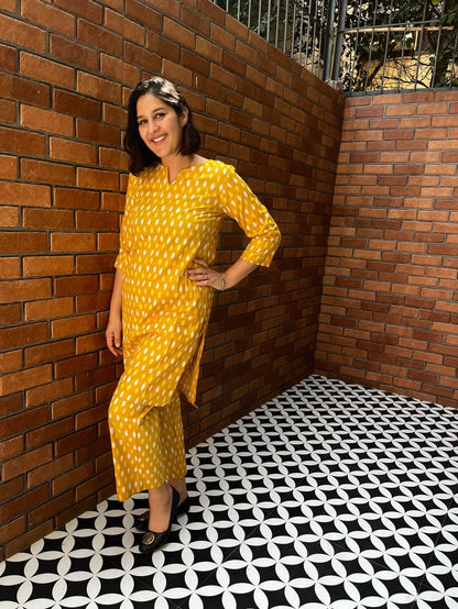 Mustard Cotton co-ord set